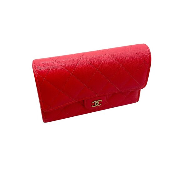 Chanel Pink Quilted Caviar Leather Timeless Wallet - Picture 9 of 16